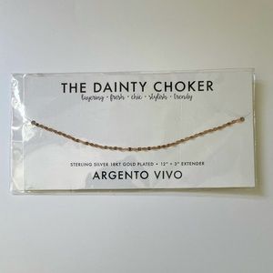 Argento Vivo Choker Necklace in Rose Gold